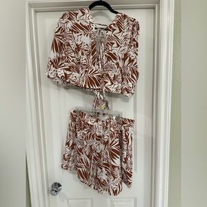 Vacation short 2 piece set